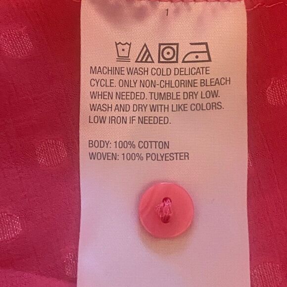 LOGO Lori Goldstein Pink Mixed Media Ruffle Hem Cardigan Duster 1X - Picture 4 of 12